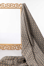 Siyahi - Handcrafted Sanganeri Lotus Motif Print Fabric-Rutambhara-RUTAMBHARA
